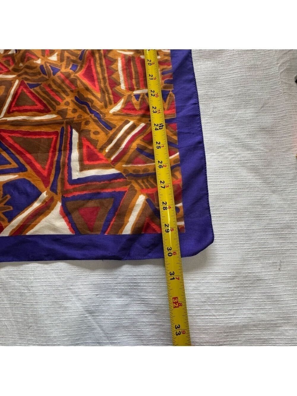 Colorful Geometric Pattern Scarf - Picture 3 of 4
